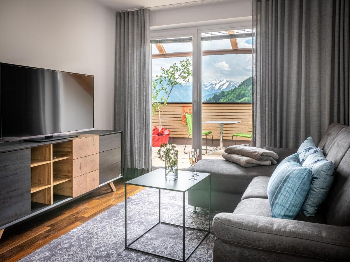 Der Sonnberg Alpinlodges - Apartments Mit Seeblick, Privater Sauna Und Self Check-In Zell am See Extérieur photo
